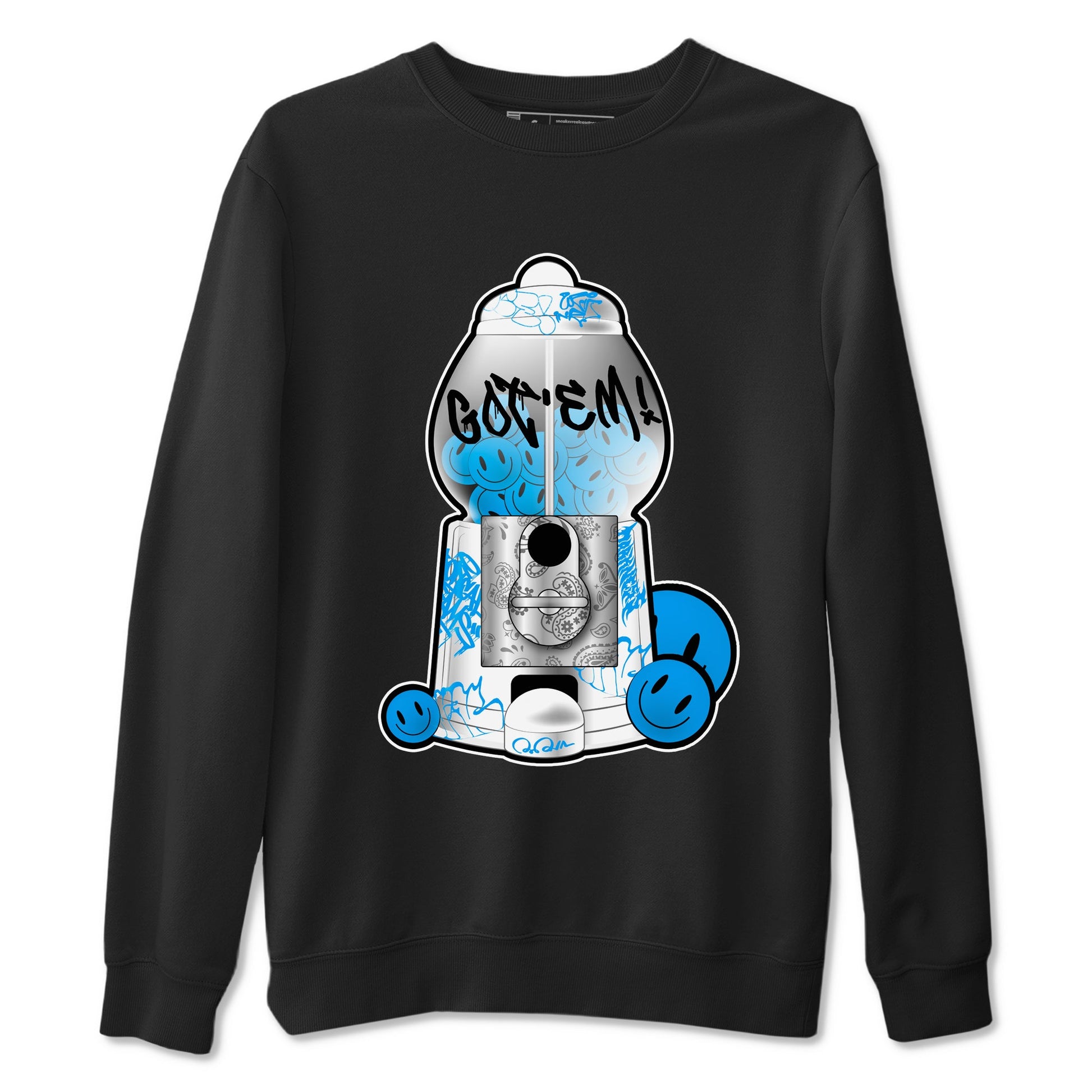 Air Jordan 4 Industrial Blue shirt to match jordans Gumball Machine sneaker tees Air Jordan 4 Military Blue SNRT Sneaker Release Tees unisex cotton Black 2 crew neck shirt