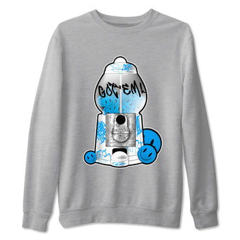 Air Jordan 4 Industrial Blue shirt to match jordans Gumball Machine sneaker tees Air Jordan 4 Military Blue SNRT Sneaker Release Tees unisex cotton Heather Grey 2 crew neck shirt