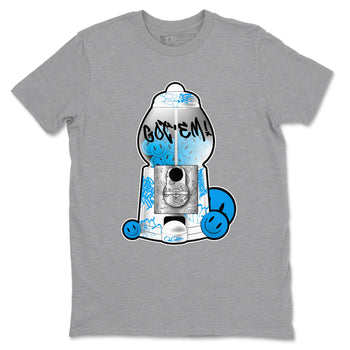 Air Jordan 4 Industrial Blue shirt to match jordans Gumball Machine sneaker tees Air Jordan 4 Military Blue SNRT Sneaker Release Tees unisex cotton Heather Grey 2 crew neck shirt