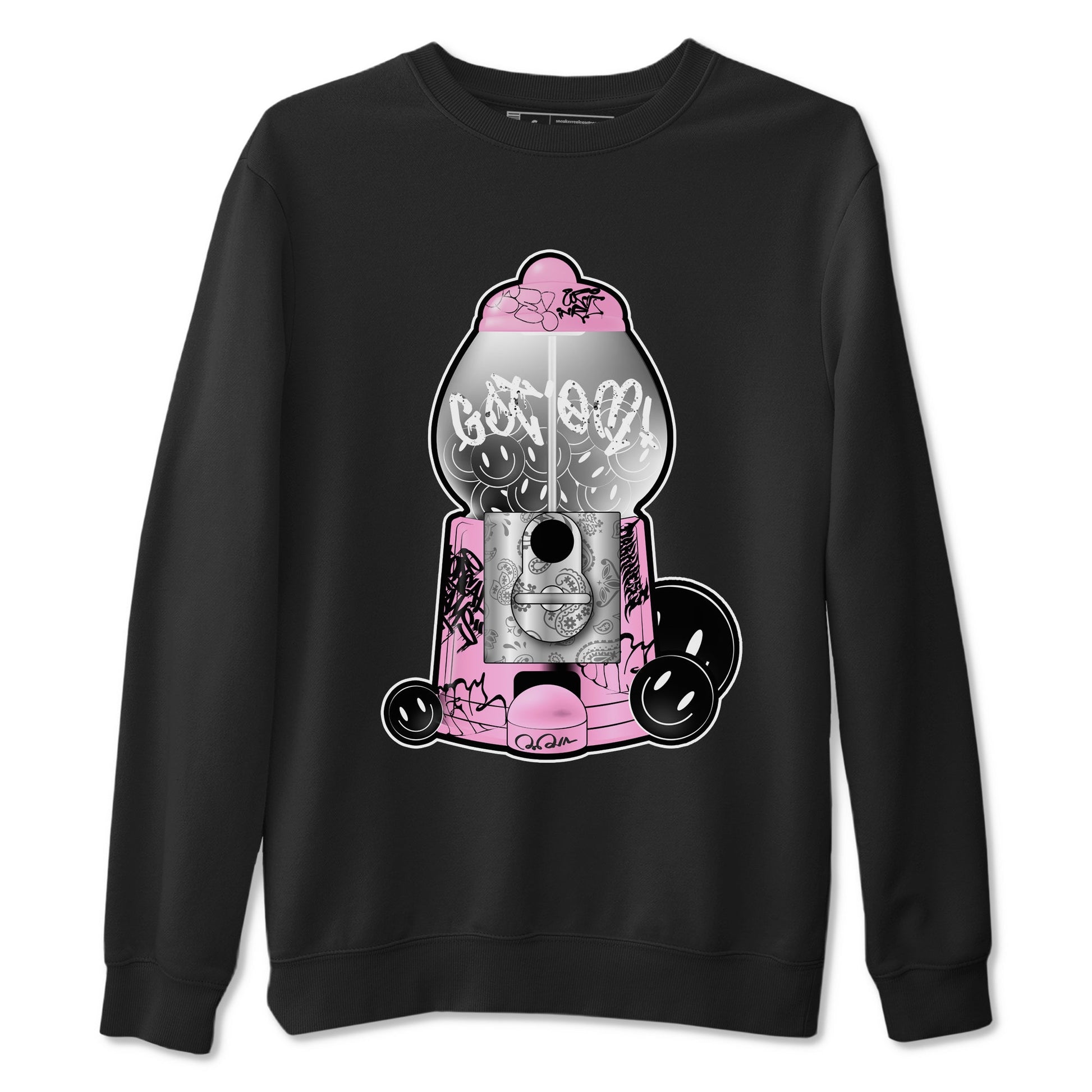 Air Jordan 4  Retro Orchid shirts to match jordans Gumball Machine sneaker match tees 4s WMNS Orchid match shoes to clothes SNRT Sneaker Tees unisex cotton Black 2 shirts