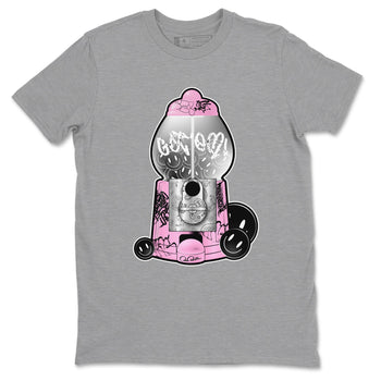 Air Jordan 4  Retro Orchid shirts to match jordans Gumball Machine sneaker match tees 4s WMNS Orchid match shoes to clothes SNRT Sneaker Tees unisex cotton Heather Grey 2 shirts