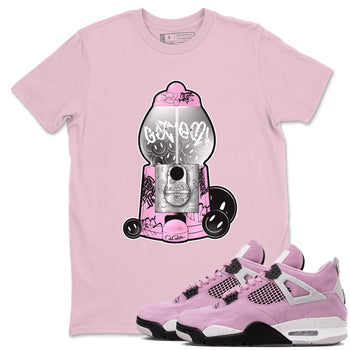 Air Jordan 4  Retro Orchid shirts to match jordans Gumball Machine sneaker match tees 4s WMNS Orchid match shoes to clothes SNRT Sneaker Tees unisex cotton Pink 1 shirts