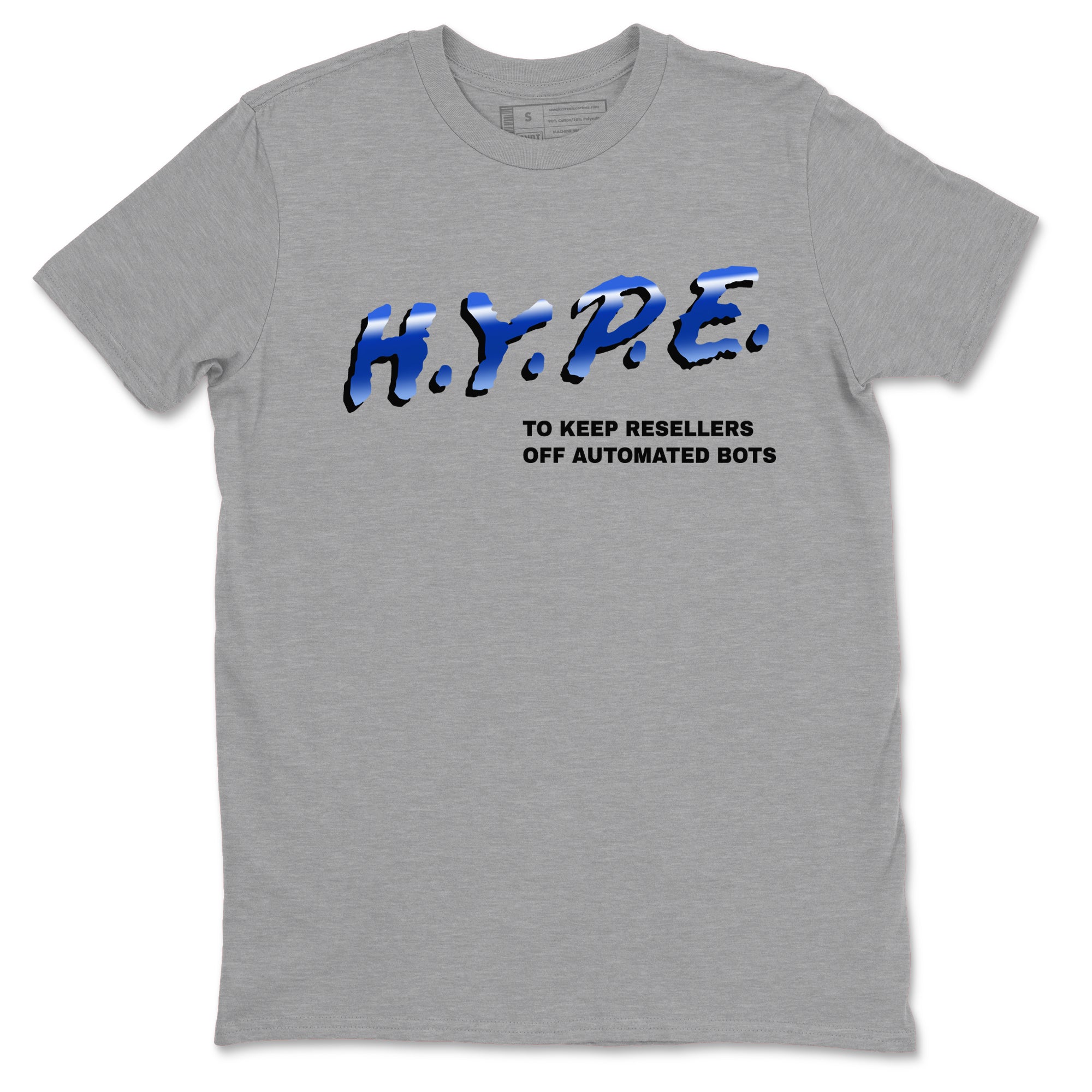 Air Foamposite One Royal shirts to match jordans H.Y.P.E sneaker match tees Foams One Royal match shoes to clothes SNRT Sneaker Tees unisex cotton Heather Grey 2 shirts