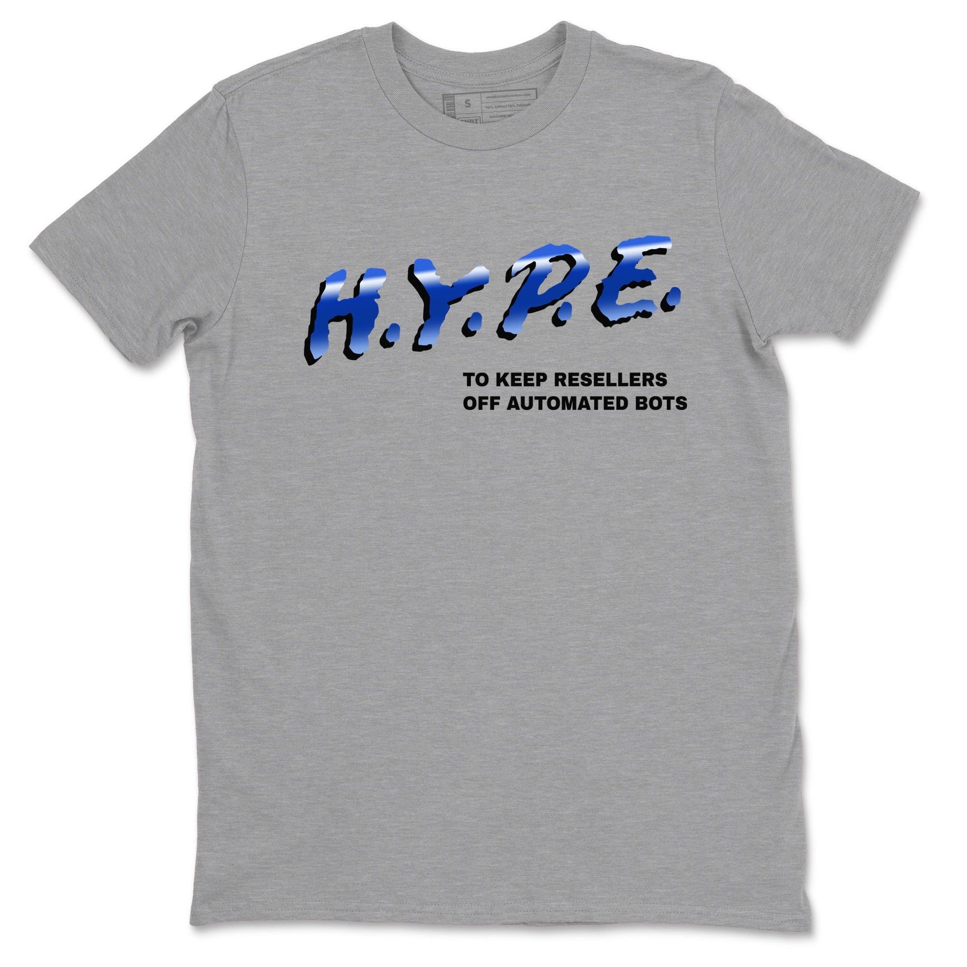 Air Foamposite One Royal shirts to match jordans H.Y.P.E sneaker match tees Foams One Royal match shoes to clothes SNRT Sneaker Tees unisex cotton Heather Grey 2 shirts