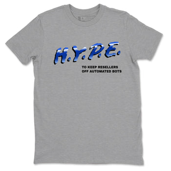 Air Foamposite One Royal shirts to match jordans H.Y.P.E sneaker match tees Foams One Royal match shoes to clothes SNRT Sneaker Tees unisex cotton Heather Grey 2 shirts