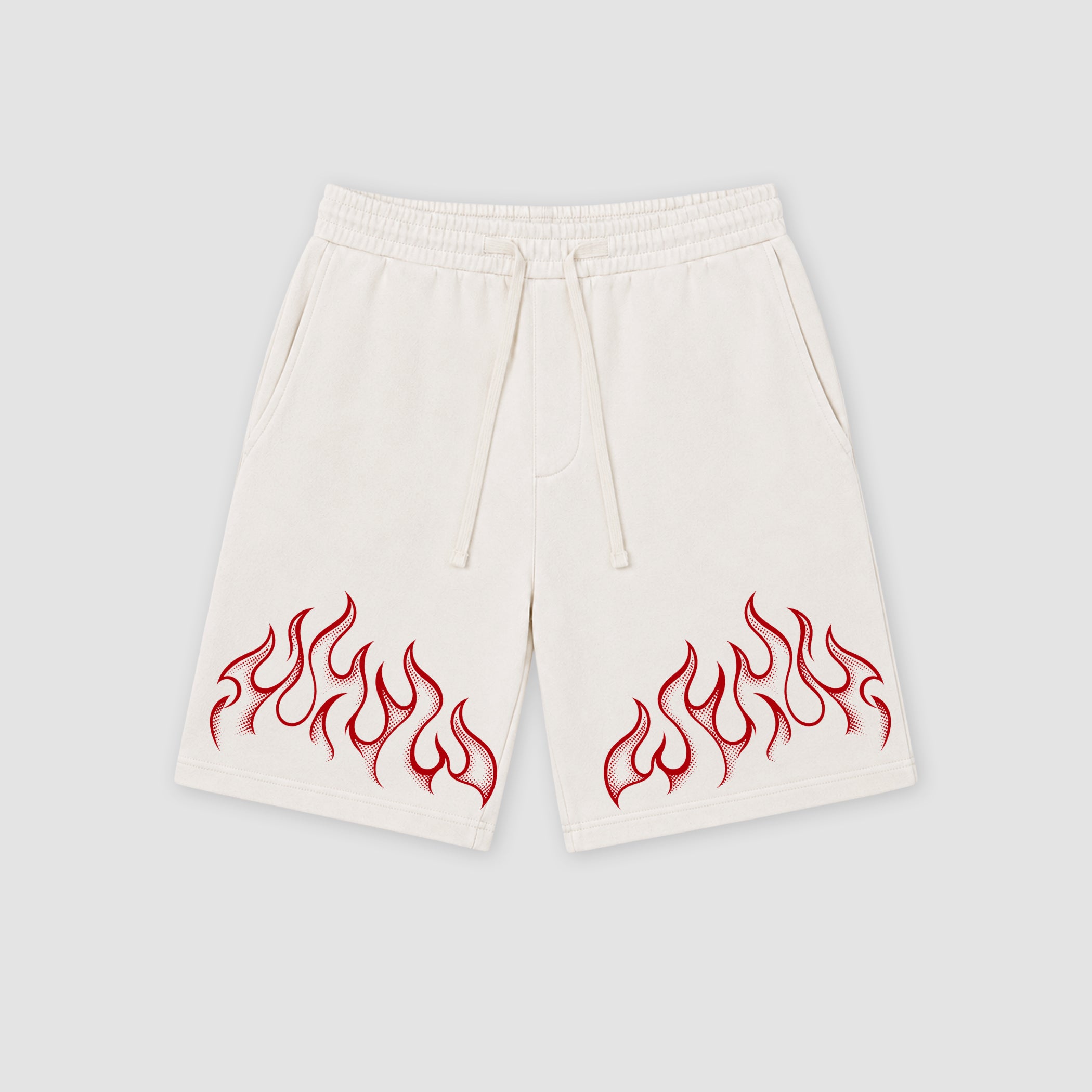 The Halftone Flame graphic fleece shorts deliver a relaxed streetwear look with premium fleece comfort and bold graphic details, designed to match the Air Jordan 9 True Red and complete your sneaker rotation.