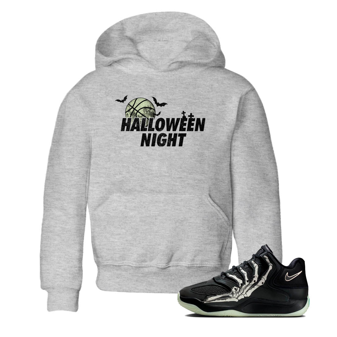 Sneaker Threads – Sneaker Tees To Match Nike KD 18 Halloween – Halloween Night Youth Graphic Tee Heather Grey 1. Perfect for Jordan releases 2025 colorways. Perfect for Kevin Durant sneaker releases and Halloween 2025 colorways.