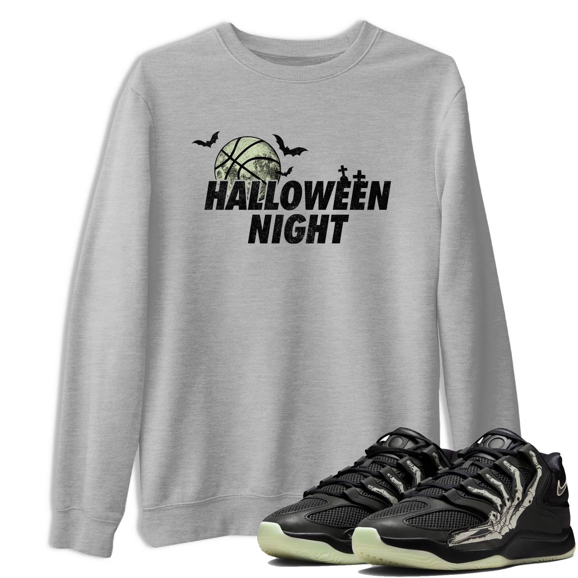Sneaker Threads – Sneaker Tees To Match Nike KD 18 Halloween – Halloween Night Graphic Tee Heather Grey 1. Perfect for Jordan releases 2025 colorways. Perfect for Kevin Durant sneaker releases and Halloween 2025 colorways.