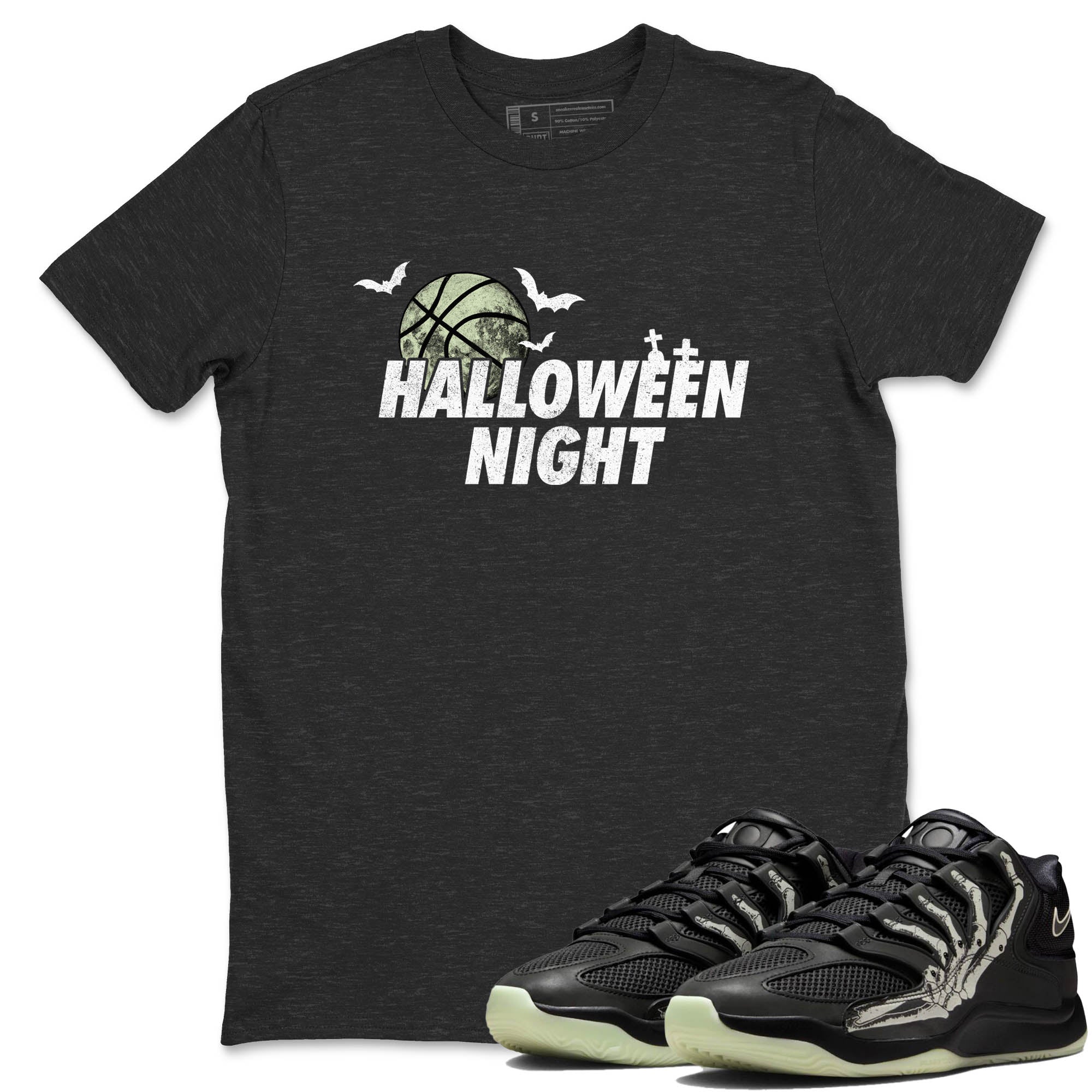 Sneaker Threads – Sneaker Tees To Match Nike KD 18 Halloween – Halloween Night Graphic Tee Charcoal Heather 1. Perfect for Jordan releases 2025 colorways. Perfect for Kevin Durant sneaker releases and Halloween 2025 colorways.