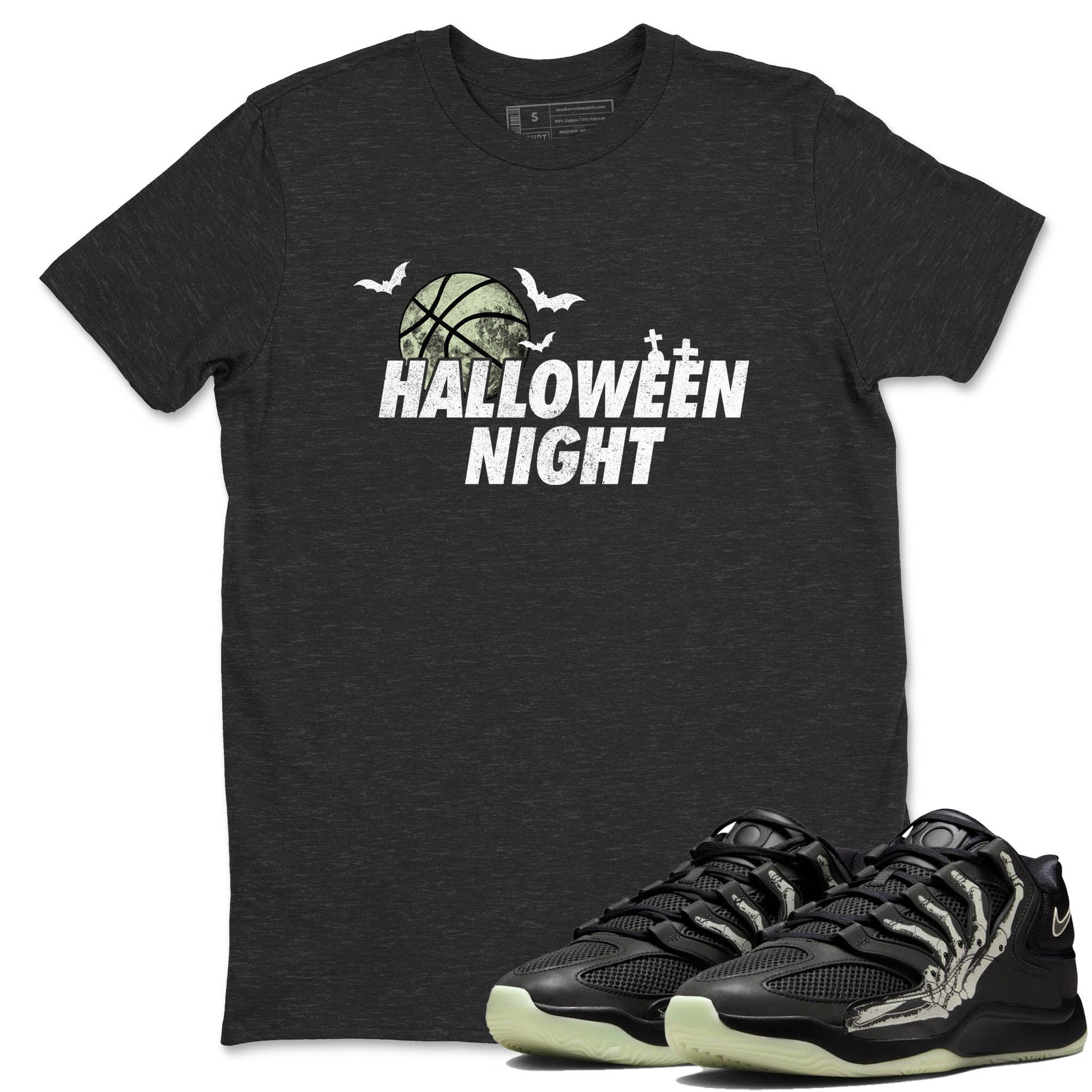 Sneaker Threads – Sneaker Tees To Match Nike KD 18 Halloween – Halloween Night Graphic Tee Charcoal Heather 1. Perfect for Jordan releases 2025 colorways. Perfect for Kevin Durant sneaker releases and Halloween 2025 colorways.