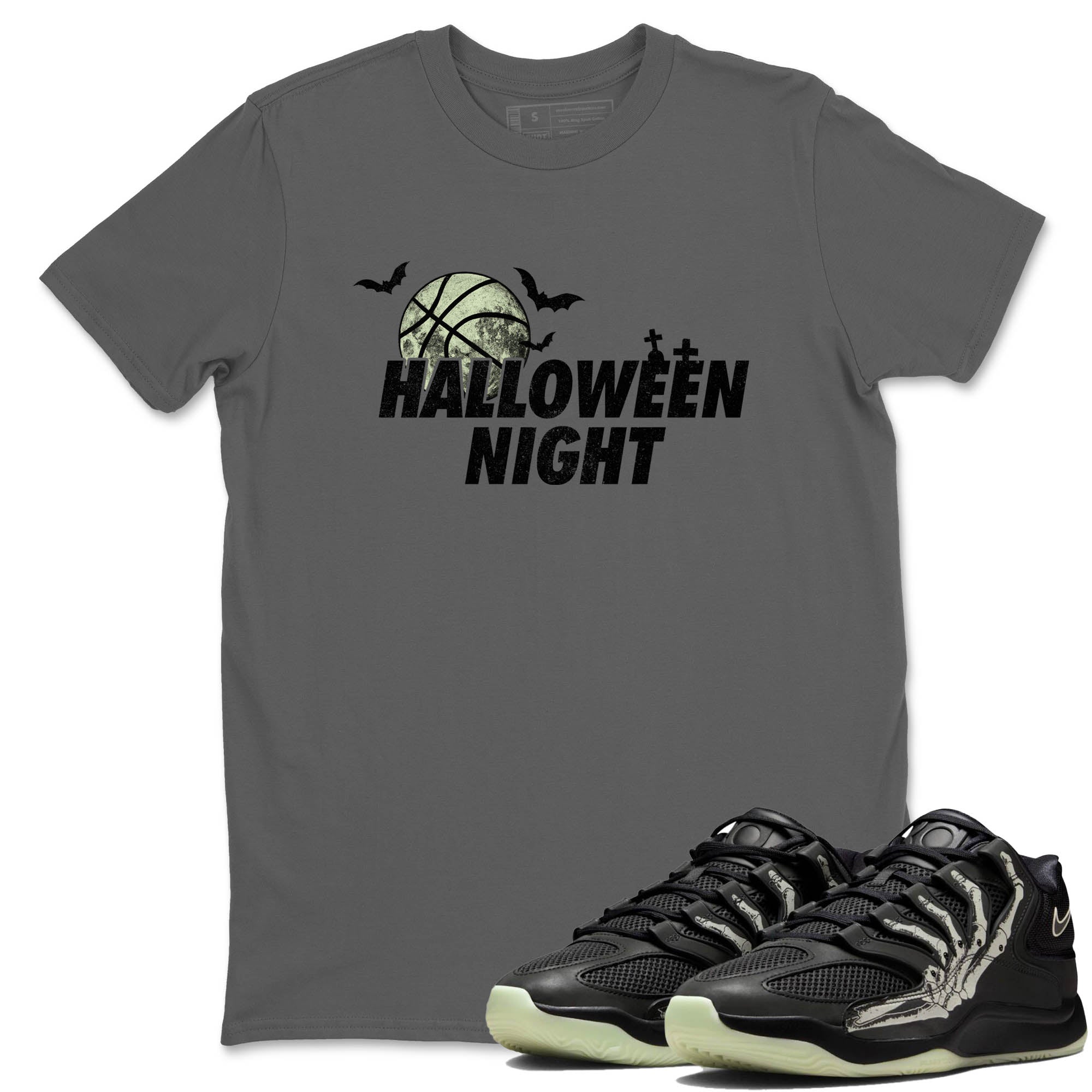 Sneaker Threads – Sneaker Tees To Match Nike KD 18 Halloween – Halloween Night Graphic Tee Cool Grey 1. Perfect for Jordan releases 2025 colorways. Perfect for Kevin Durant sneaker releases and Halloween 2025 colorways.