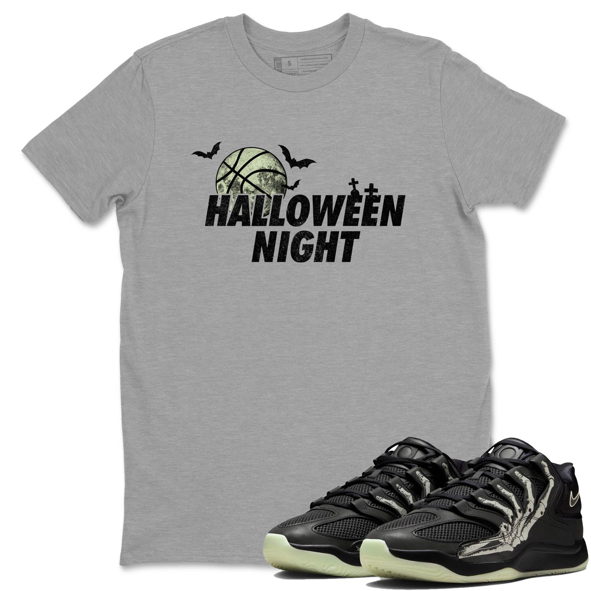 Sneaker Threads – Sneaker Tees To Match Nike KD 18 Halloween – Halloween Night Graphic Tee Heather Grey 1. Perfect for Jordan releases 2025 colorways. Perfect for Kevin Durant sneaker releases and Halloween 2025 colorways.
