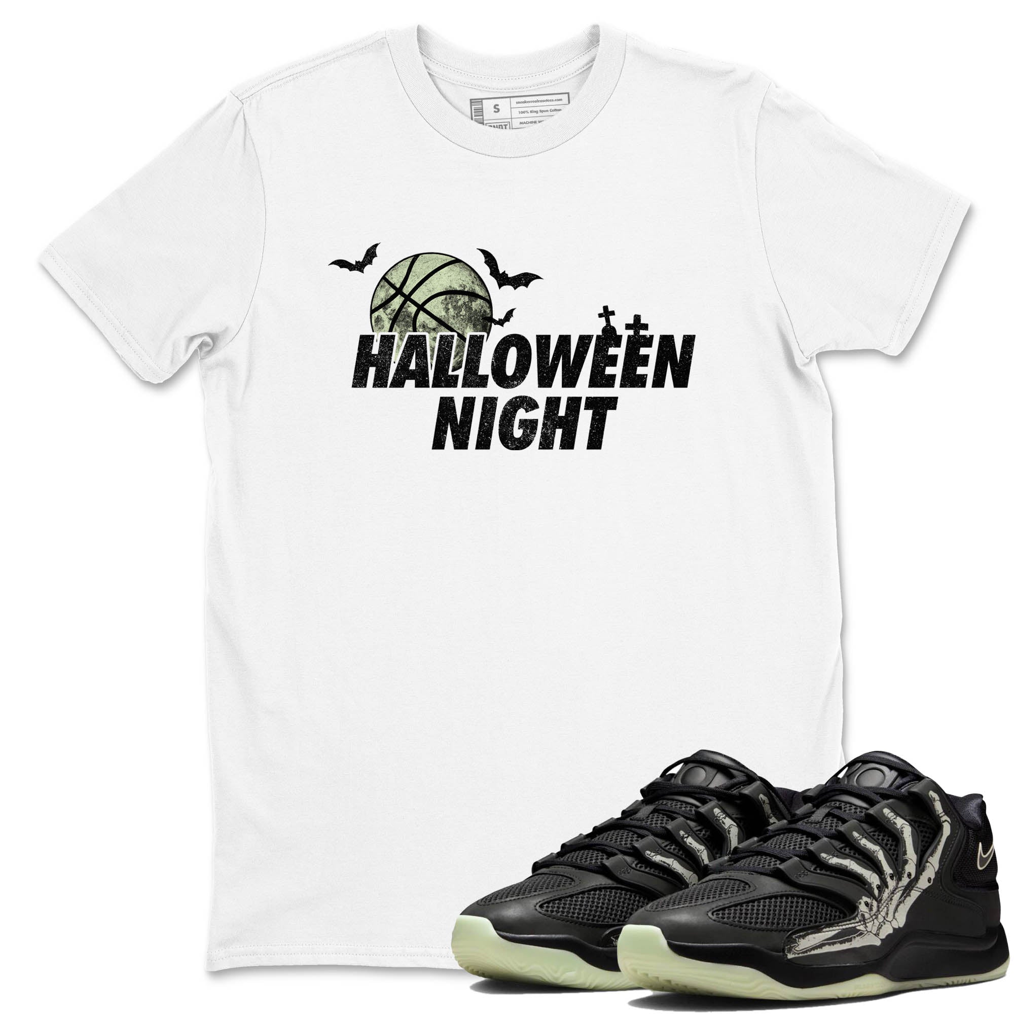 Sneaker Threads – Sneaker Tees To Match Nike KD 18 Halloween – Halloween Night Graphic Tee White 1. Perfect for Jordan releases 2025 colorways. Perfect for Kevin Durant sneaker releases and Halloween 2025 colorways.