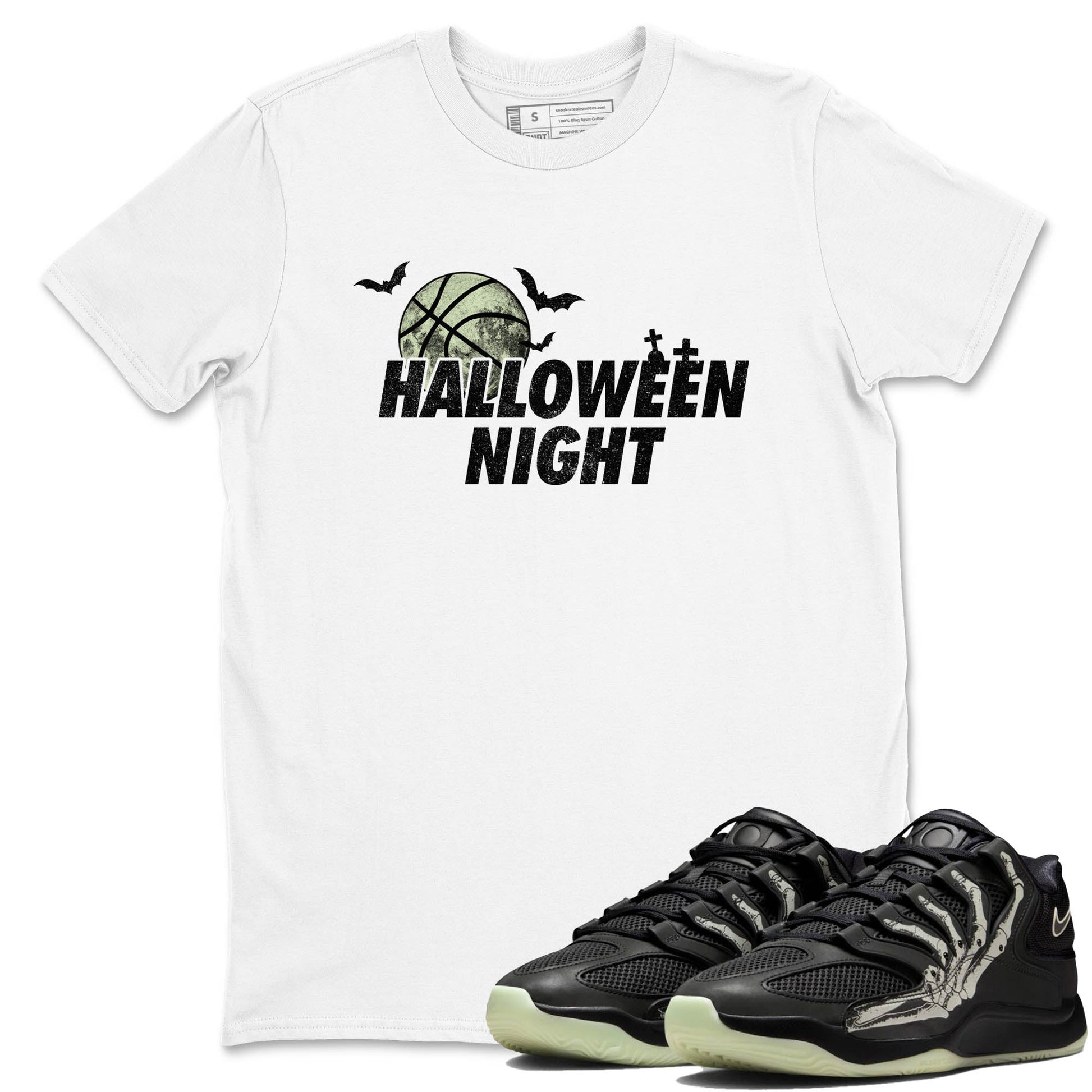 Sneaker Threads – Sneaker Tees To Match Nike KD 18 Halloween – Halloween Night Graphic Tee White 1. Perfect for Jordan releases 2025 colorways. Perfect for Kevin Durant sneaker releases and Halloween 2025 colorways.
