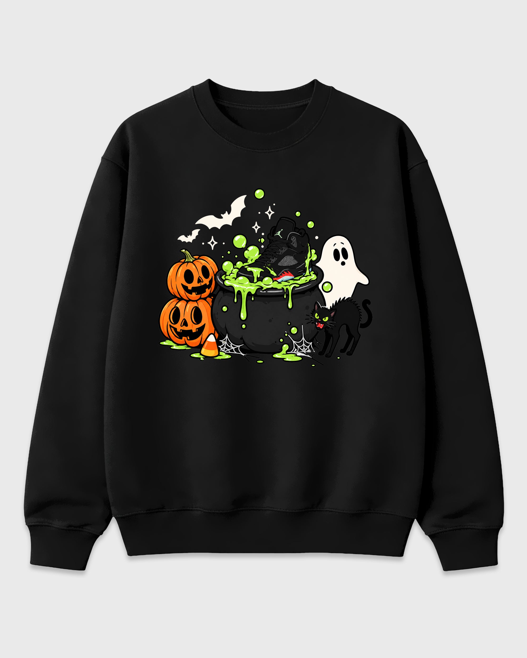 Halloween Potion Graphic T-Shirt featuring original streetwear artwork designed to match the Air Jordan 5 Halloween. Black 2 Graphic Tee.