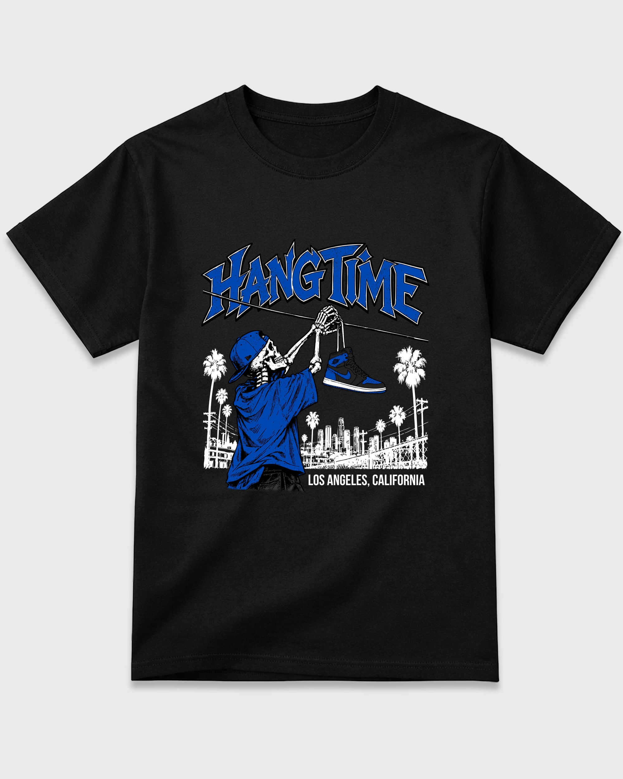 Hang Time Graphic T-Shirt featuring original streetwear artwork designed to match the Air Jordan 1 High OG 'Royal'. Black 2 Graphic T-Shirt.