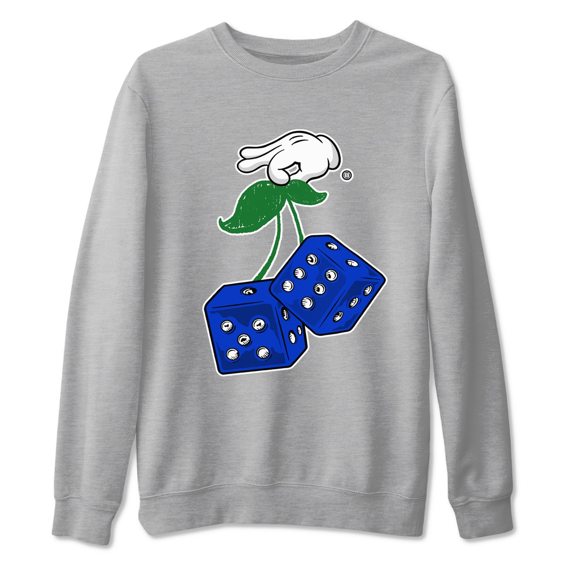 AJ12 Blueberry shirts to match jordans Hanging Dice sneaker match tees Air Jordan 12 Blueberry SNRT Sneaker Tees streetwear brand Heather Grey 2 unisex cotton tee
