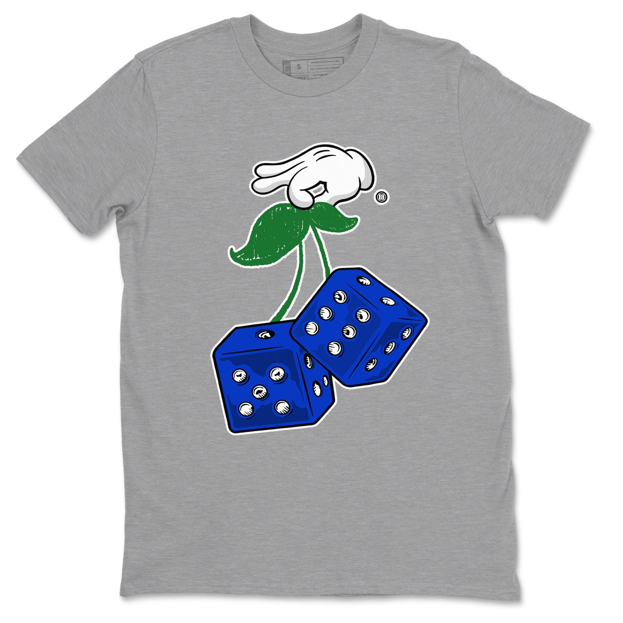 AJ12 Blueberry shirts to match jordans Hanging Dice sneaker match tees Air Jordan 12 Blueberry SNRT Sneaker Tees streetwear brand Heather Grey 2 unisex cotton tee