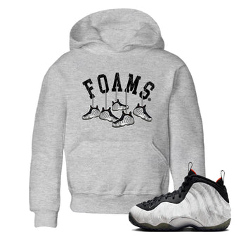 Foams One Jin shirts to match jordans Hanging Sneakers sneaker match tees Air Foamposite One Jin match shoes to clothes SNRT Sneaker Tees Youth Baby Heather Grey 1 tee