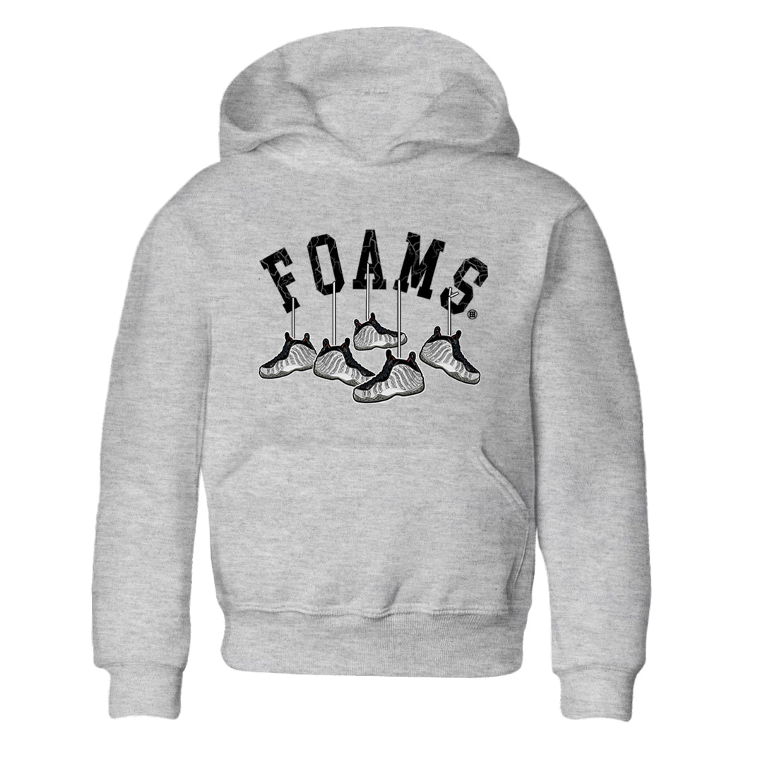 Foams One Jin shirts to match jordans Hanging Sneakers sneaker match tees Air Foamposite One Jin match shoes to clothes SNRT Sneaker Tees Youth Baby Heather Grey 2 tee