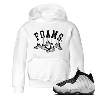 Foams One Jin shirts to match jordans Hanging Sneakers sneaker match tees Air Foamposite One Jin match shoes to clothes SNRT Sneaker Tees Youth Baby White 1 tee