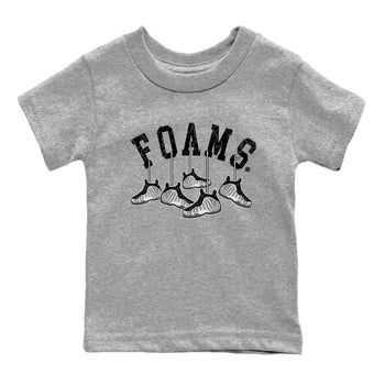 Foams One Jin shirts to match jordans Hanging Sneakers sneaker match tees Air Foamposite One Jin match shoes to clothes SNRT Sneaker Tees Youth Baby Heather Grey 2 tee