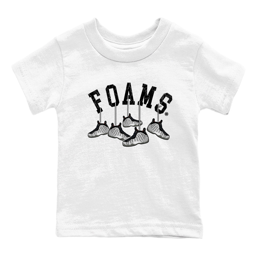 Foams One Jin shirts to match jordans Hanging Sneakers sneaker match tees Air Foamposite One Jin match shoes to clothes SNRT Sneaker Tees Youth Baby White 2 tee