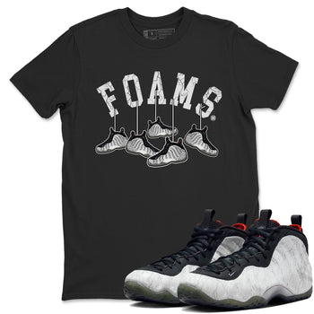 Foams One Jin shirts to match jordans Hanging Sneakers sneaker match tees Air Foamposite One Jin match shoes to clothes SNRT Sneaker Tees unisex cotton Black 1 shirts
