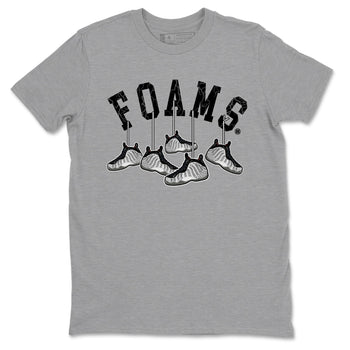 Foams One Jin shirts to match jordans Hanging Sneakers sneaker match tees Air Foamposite One Jin match shoes to clothes SNRT Sneaker Tees unisex cotton Heather Grey 2 shirts