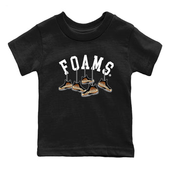 Foams One Metallic Copper shirts to match jordans Hanging Sneakers sneaker match tees Air Foamposite One Metallic Copper match shoes to clothes SNRT Sneaker Tees Youth Baby Black 2 tee