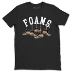 Foams One Metallic Copper shirts to match jordans Hanging Sneakers sneaker match tees Air Foamposite One Metallic Copper match shoes to clothes SNRT Sneaker Tees unisex cotton Black 2 shirts