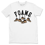 Foams One Metallic Copper shirts to match jordans Hanging Sneakers sneaker match tees Air Foamposite One Metallic Copper match shoes to clothes SNRT Sneaker Tees unisex cotton White 2 shirts