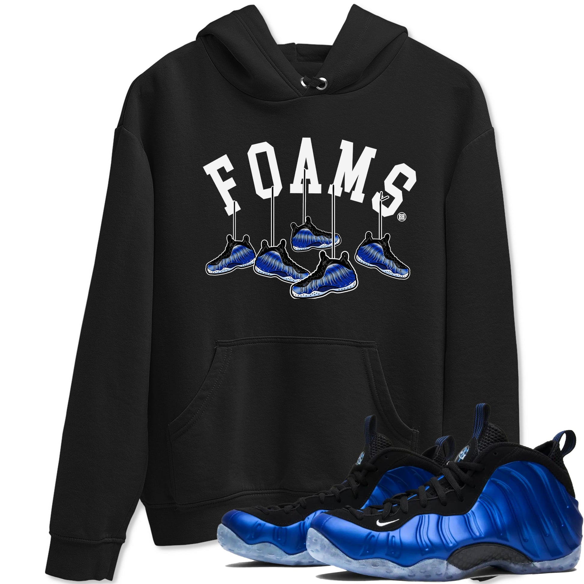 Air Foamposite One Royal shirts to match jordans Hanging Sneakers sneaker match tees Foams One Royal match shoes to clothes SNRT Sneaker Tees unisex cotton Black 1 shirts