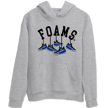 Air Foamposite One Royal shirts to match jordans Hanging Sneakers sneaker match tees Foams One Royal match shoes to clothes SNRT Sneaker Tees unisex cotton Heather Grey 2 shirts