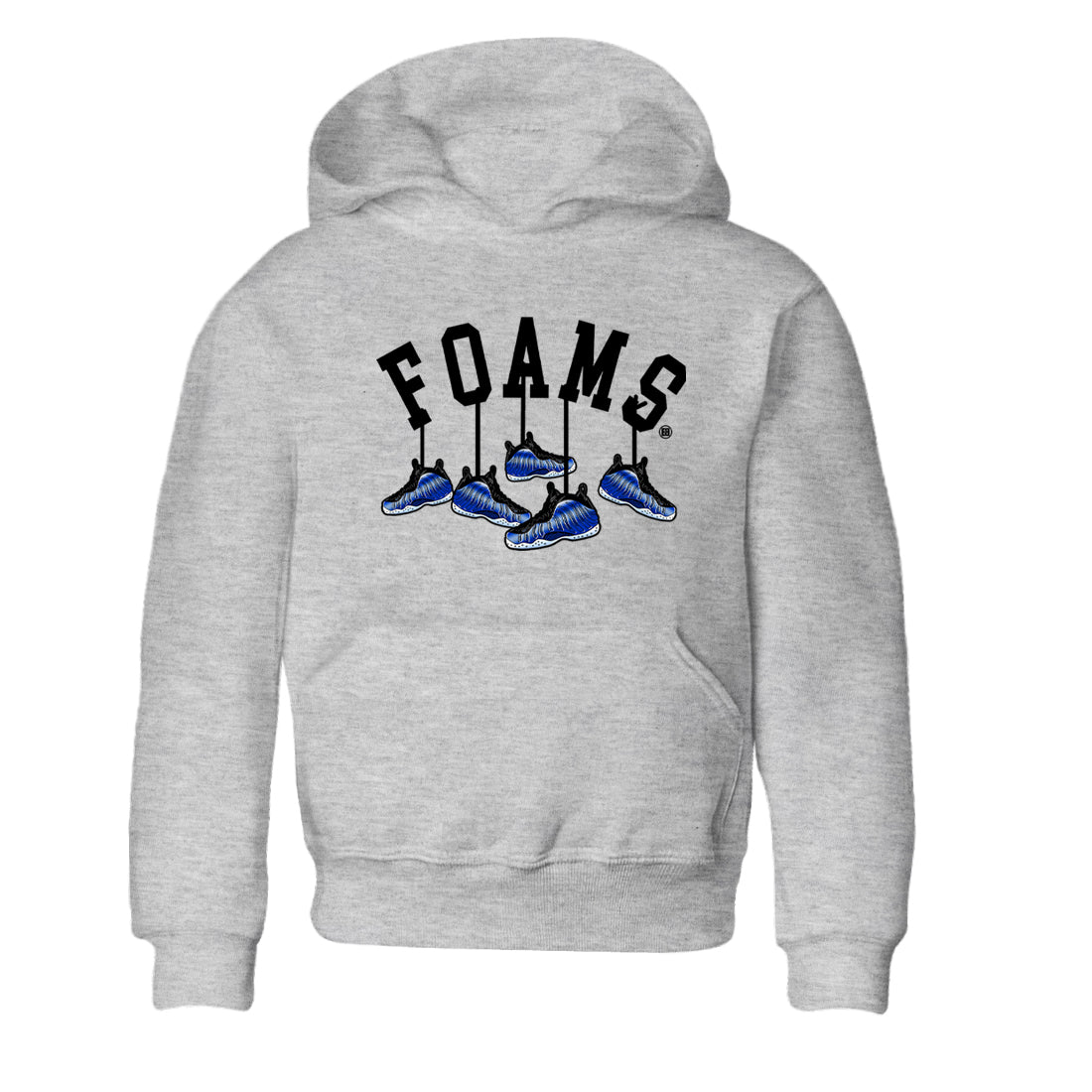 Air Foamposite One Royal shirts to match jordans Hanging Sneakers sneaker match tees Foams One Royal match shoes to clothes SNRT Sneaker Tees Youth Baby Heather Grey 2 tee