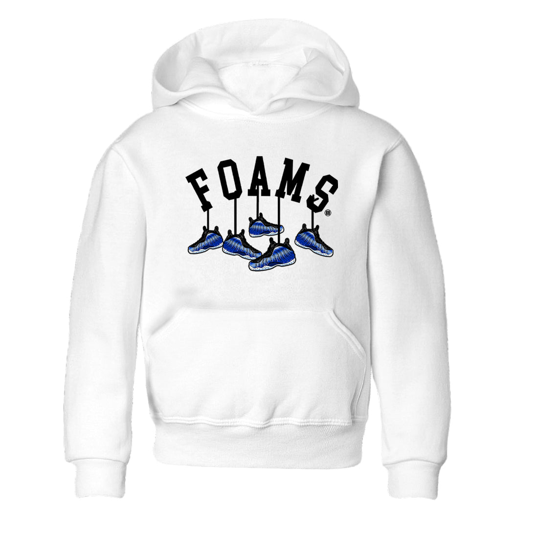 Air Foamposite One Royal shirts to match jordans Hanging Sneakers sneaker match tees Foams One Royal match shoes to clothes SNRT Sneaker Tees Youth Baby White 2 tee