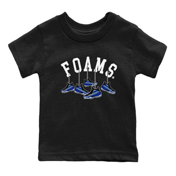 Air Foamposite One Royal shirts to match jordans Hanging Sneakers sneaker match tees Foams One Royal match shoes to clothes SNRT Sneaker Tees Youth Baby Black 2 tee