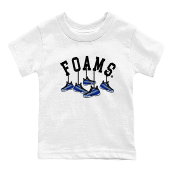 Air Foamposite One Royal shirts to match jordans Hanging Sneakers sneaker match tees Foams One Royal match shoes to clothes SNRT Sneaker Tees Youth Baby White 2 tee