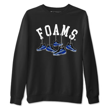 Air Foamposite One Royal shirts to match jordans Hanging Sneakers sneaker match tees Foams One Royal match shoes to clothes SNRT Sneaker Tees unisex cotton Black 2 shirts