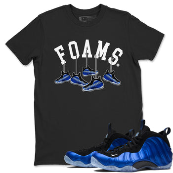 Air Foamposite One Royal shirts to match jordans Hanging Sneakers sneaker match tees Foams One Royal match shoes to clothes SNRT Sneaker Tees unisex cotton Black 1 shirts