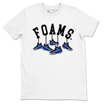 Air Foamposite One Royal shirts to match jordans Hanging Sneakers sneaker match tees Foams One Royal match shoes to clothes SNRT Sneaker Tees unisex cotton White 2 shirts