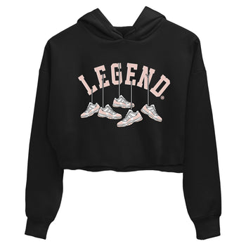 11s Legend Pink shirts to match jordans Hanging Sneakers sneaker match tees Air Jordan 11 Legend Pink SNRT Sneaker Tees streetwear brand Black 2 crop tee