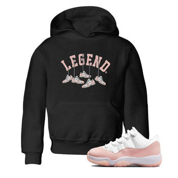 11s Legend Pink shirts to match jordans Hanging Sneakers sneaker match tees Air Jordan 11 Legend Pink SNRT Sneaker Tees streetwear brand Baby and Youth Black 1 cotton tee