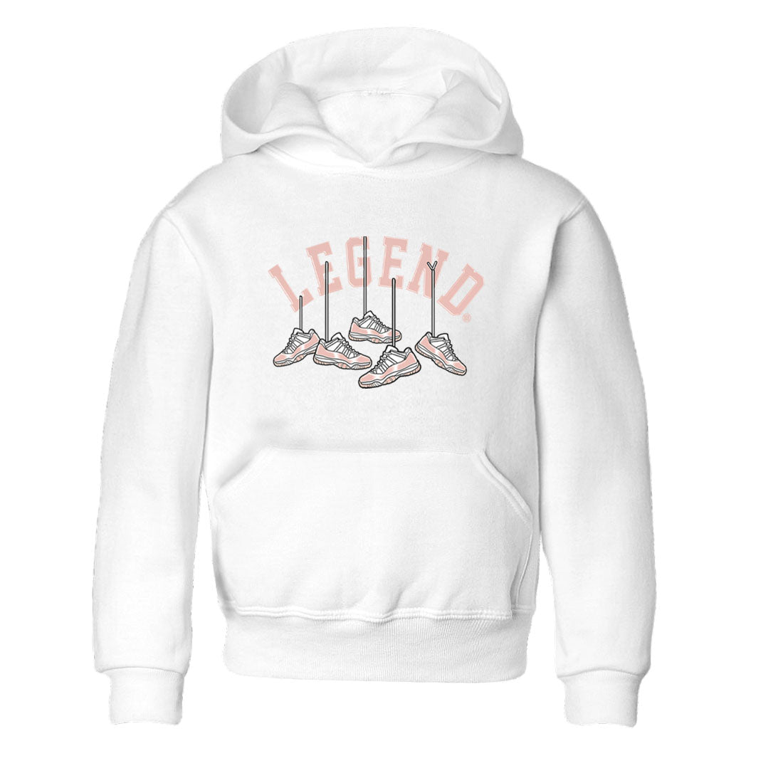 11s Legend Pink shirts to match jordans Hanging Sneakers sneaker match tees Air Jordan 11 Legend Pink SNRT Sneaker Tees streetwear brand Baby and Youth White 2 cotton tee
