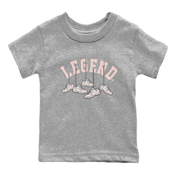 11s Legend Pink shirts to match jordans Hanging Sneakers sneaker match tees Air Jordan 11 Legend Pink SNRT Sneaker Tees streetwear brand Baby and Youth Heather Grey 2 cotton tee