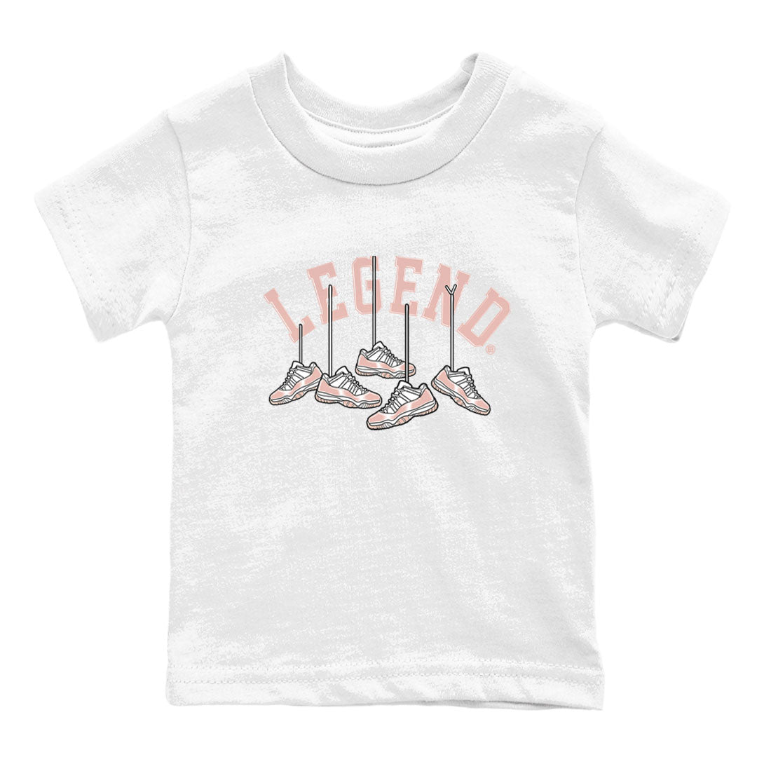 11s Legend Pink shirts to match jordans Hanging Sneakers sneaker match tees Air Jordan 11 Legend Pink SNRT Sneaker Tees streetwear brand Baby and Youth White 2 cotton tee
