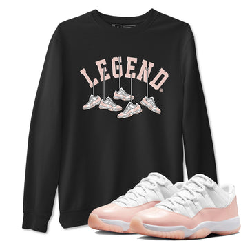 11s Legend Pink shirts to match jordans Hanging Sneakers sneaker match tees Air Jordan 11 Legend Pink SNRT Sneaker Tees streetwear brand Black 1 unisex cotton tee