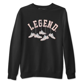 11s Legend Pink shirts to match jordans Hanging Sneakers sneaker match tees Air Jordan 11 Legend Pink SNRT Sneaker Tees streetwear brand Black 2 unisex cotton tee