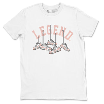 11s Legend Pink shirts to match jordans Hanging Sneakers sneaker match tees Air Jordan 11 Legend Pink SNRT Sneaker Tees streetwear brand White 2 unisex cotton tee