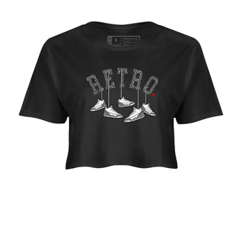 3s Cement Grey shirts to match jordans Hanging Sneakers sneaker match tees Air Jordan 3 Cement Grey SNRT Sneaker Tees streetwear brand Black 2 crop tee